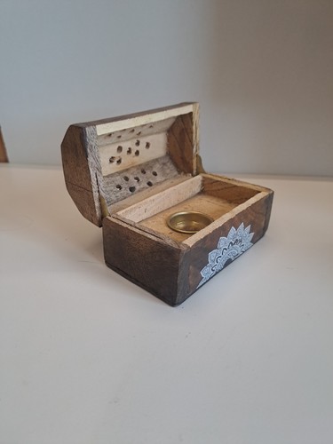 Vintage wooden incense joss - wooden,
