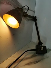 ORIGINAL MEM MEMLITE WALL MOUNTED ENGINEER MACHINISTS ANGLE POISE 230V LAMP 5189
