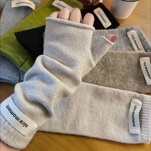 Women soft cashmere fingerless - soft,