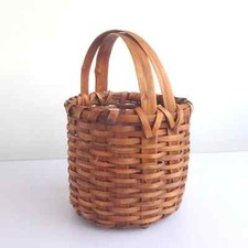 Vintage Handle Basket Woven