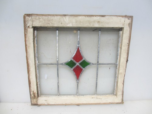 Antique stained glass window - stained,