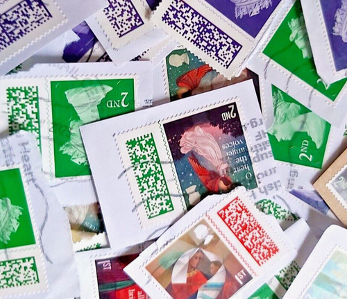 Barcode stamps franked used - stamps,