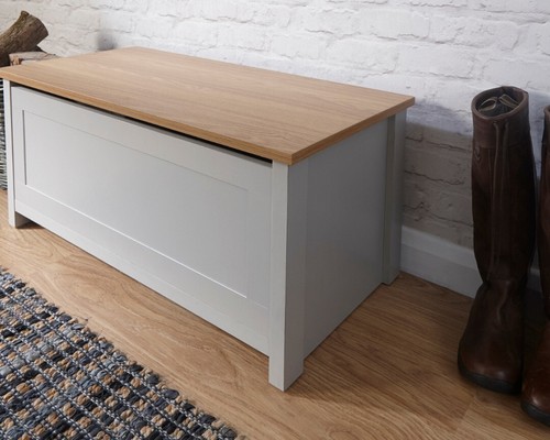 Grey oak lancaster - lancaster, ottoman