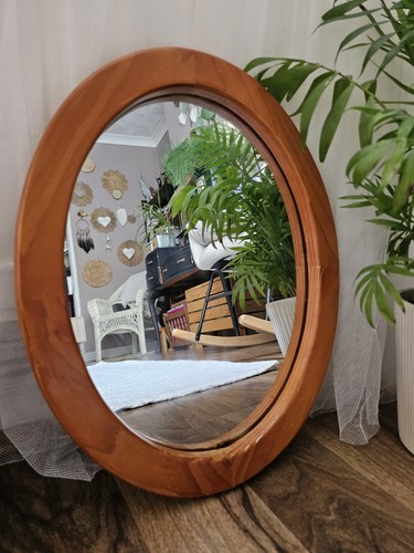 Vintage oval wooden - vintage,