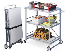 Outdoor Grill Cart Table