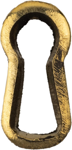 Cast brass antique keyhole - brass,