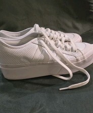 Adidas NIZZA Female Platform Trainer Size 6 UK ....Worn once!!