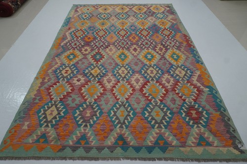 7x10 purple afghan - 7x10, hand