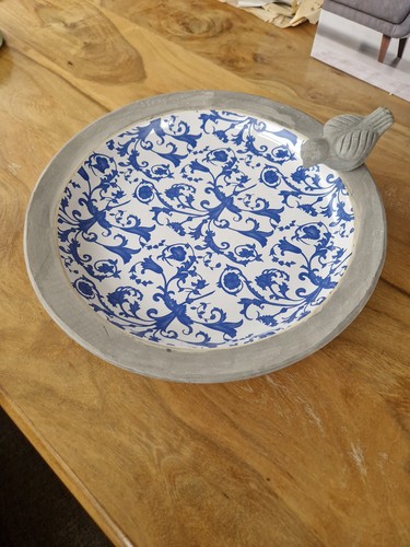 Maisonica blue white bird - maisonica,