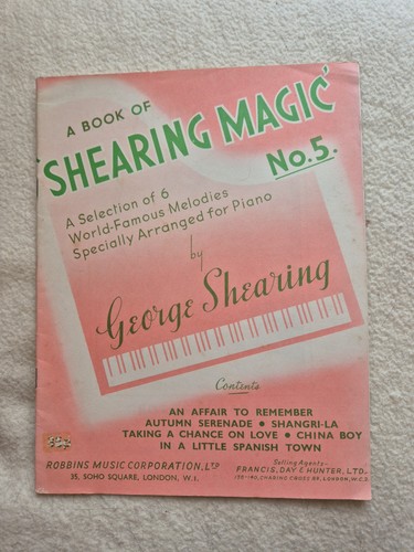 George shearing piano sheet - george,