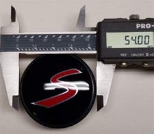 4x Mini Cooper S Black Red Wheel Centre Caps Hub Caps OEM 3131171069 54mm