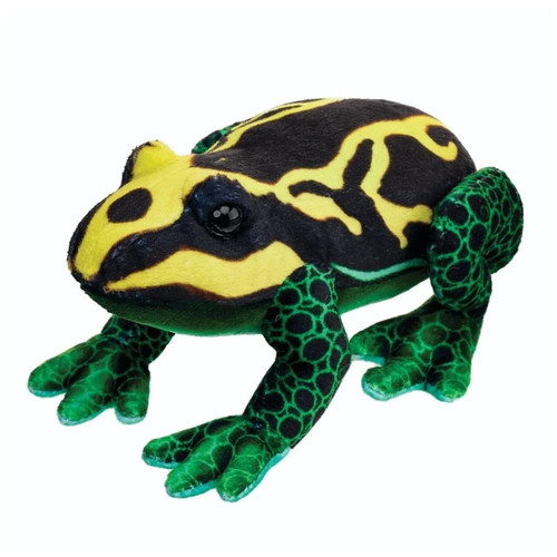 Black yellow frog 13cm - 13cm, plush