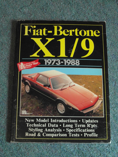 Fiat bertone 1973 88 - x1/9, 1973-88