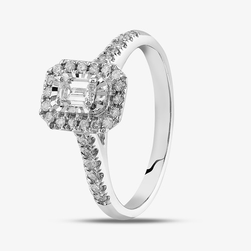 9ct white gold 50ct - white,