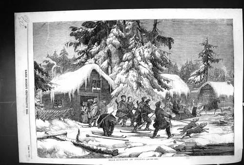 Original old antique print - antique,