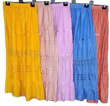 New Cotton Boho Maxi Skirt