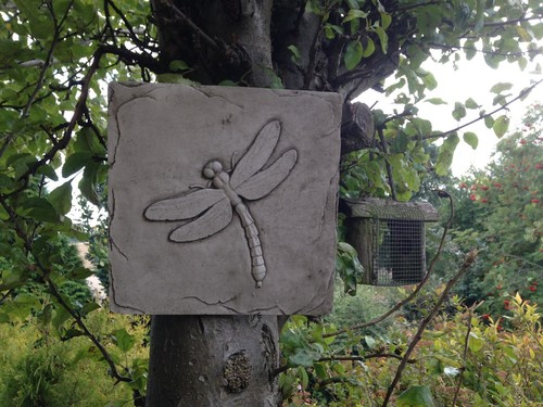Dragonfly wall plaque stone
