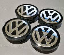 VOLKSWAGEN Alloy Wheel Centre Caps x4 62.8mm OEM 7D0601165 | 7M7601165