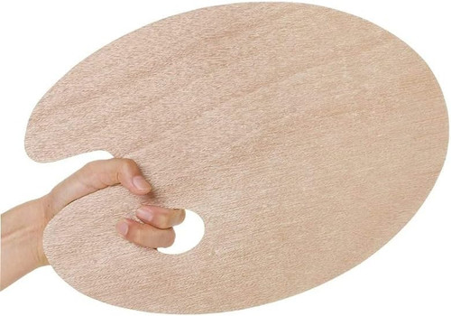 Wooden painting palette - palette, |
