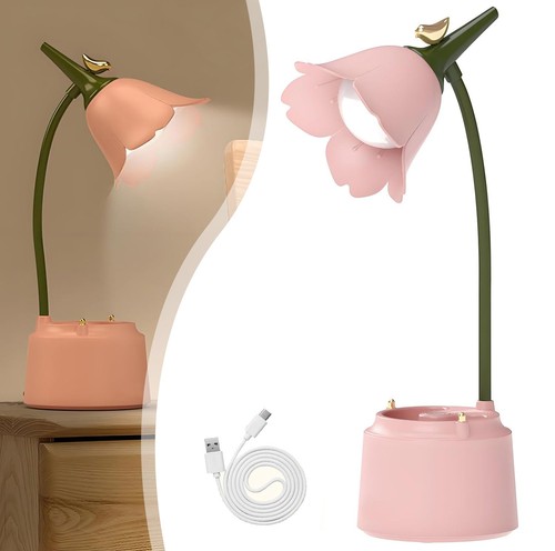 Led flower desk lamp cordless - led,