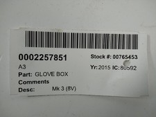 AUDI A3 GLOVE BOX TDI S LINE 3