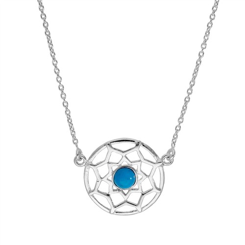 Sterling silver blue - &, enamel