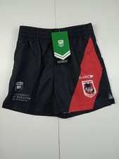 Youth Boys Girls ISC NRL St. George Illawarra Shorts Size 10 Years Rugby Player