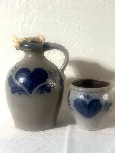 Rowe pottery oil lamp jug - pottery,