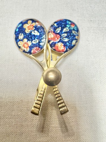 Vintage gold tone crossed - vintage,
