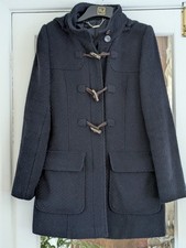 Laura Ashley Navy Duffle Style Coat with detachable Hood. Size 10