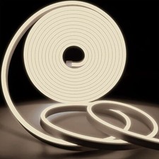 KSIBNW Neon Outdoor LED Strip Light Waterproof IP65,32.8ft/10m 220v-240v LED Lig