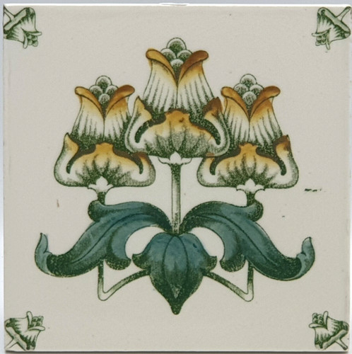 Victorian fireplace tile - victorian,