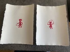 Cakes_Stencil Banksy walled of hotel edition pair of prints Palestine Artist