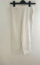 New Atmosphere Linen Blend Trousers UK 8 White