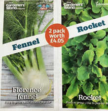 BBC GARDENERS World Florence Fennel & Rocket Seed Packet, Mr Fothergill's RRP £4