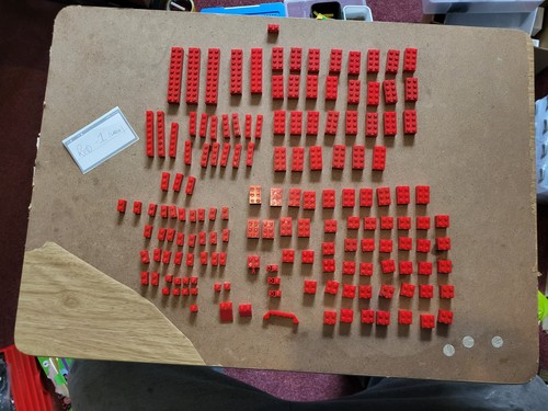 Lego parts red - parts, job
