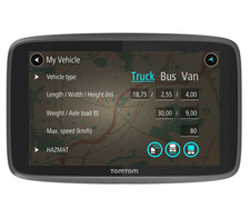 TomTom GO 520 Wifi 5 Inch UK EU HGV Truck, Bus Sat NavLive Traffic World Map