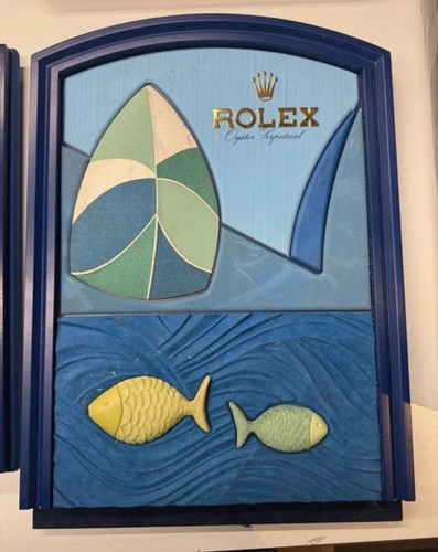 Rolex display stand sign - display,