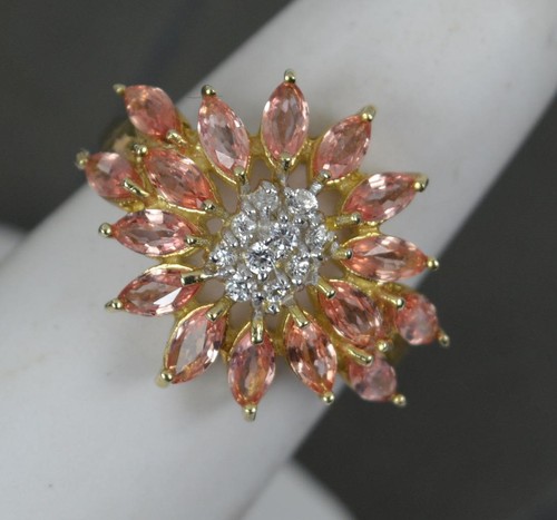 Huge padparadscha sapphire and - sapphire,