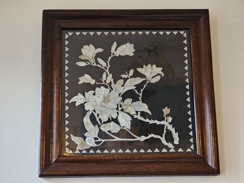 Antique japanese shibayama - japanese,