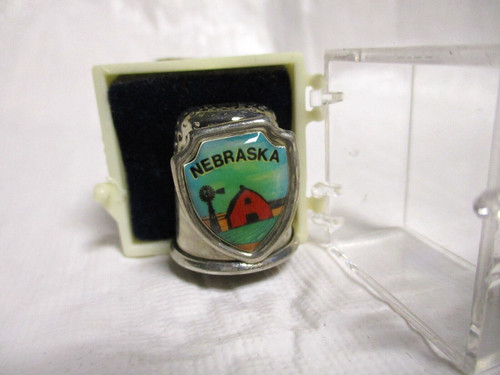 Nebraska silver thimble with - thimble,