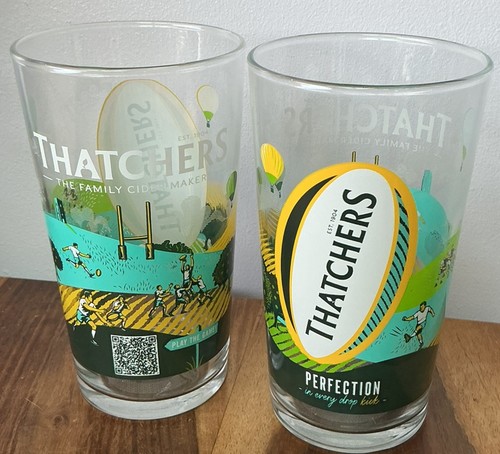 Thatchers pint glass - glass, 20oz