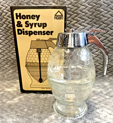 Vintage hoan glass honey syrup - vintage,
