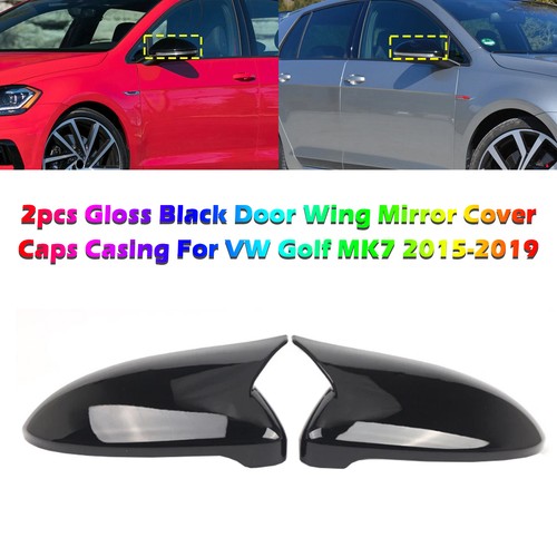 2pcs gloss black door - black, wing