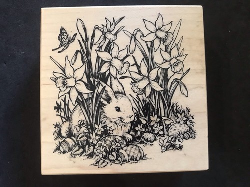 Easter rabbit daffodil flower