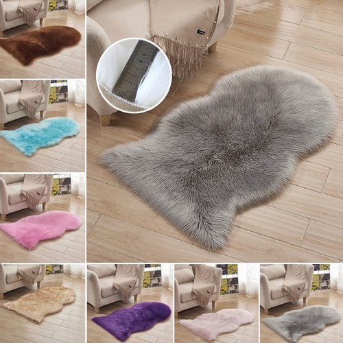 Large faux fur rug - large,