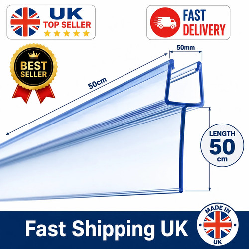 12mm shower screen - 12mm, seal
