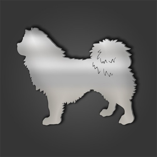 Tibetan spaniel style silver - tibetan,