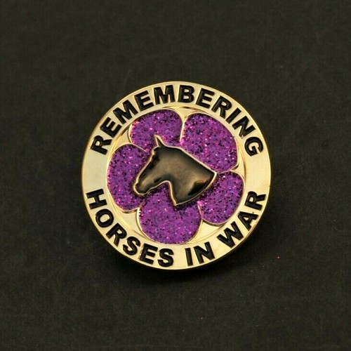 Purple poppy glitter horses - -,