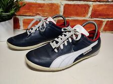 MENS PUMA BMW MOTORSPORT UK 6.5 EU 40 NAVY WHITE RED TRAINERS SNEAKERS SHOES